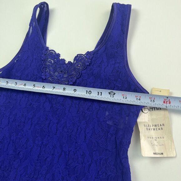 Vintage Y2K Lace Tank Top M Purple Fairy Grunge Whimsigoth Coquette - Picture 6 of 10